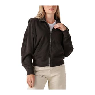 Isabel Marant Hoodies & sweatvesten, Dames, Grijs, XL, Katoen, Madilia Zip-through Sweatshirt