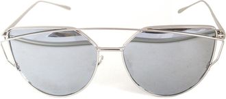 Retrouvé Boolavard Fashion Women Cat Eyes Sunglasses Classic Brands Designer Twin Beams Sunglasses Lady Coating Mirror Flat Panel Lens