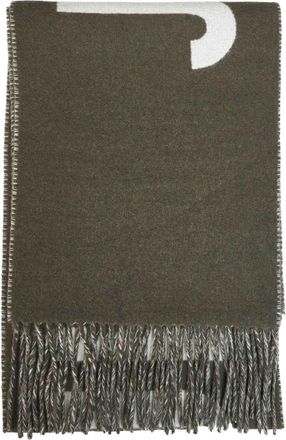 Jacquemus LEcharpe Sjaal - Heren - Wintersjaals - Bruin - ONE Size - Wol - Accessoires