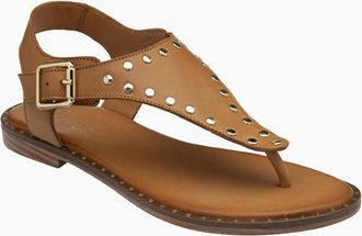 Lotus Womens Juanita Womens Toe Post Sandals - Brown - Size: 5
