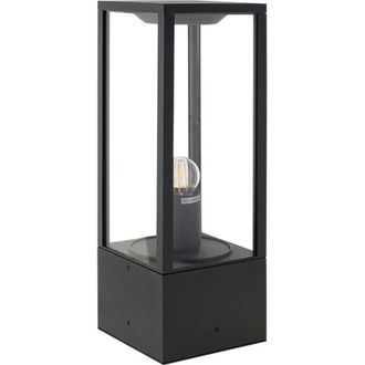 Fabrilamp Farola Nozelo Peque&ntilde;o Ip44 1xe27 L.14xan.14xal.40cm Aluminio+cristal Antracita