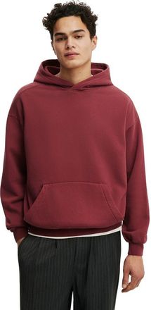 Cotton On Mens Box Fit Hoodie in Redwood Wash at Nordstrom, Size X-Large