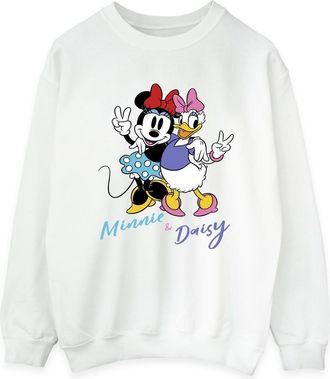 Disney Dames/Dames Minnie Mouse en Madeliefje Sweatshirt (Wit)