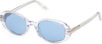 Tom Ford FT1364 IGGY 26V Womens Sunglasses Clear Size 49