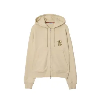 Burberry Womens Snake Embroidered Hoodie, Size X-Small