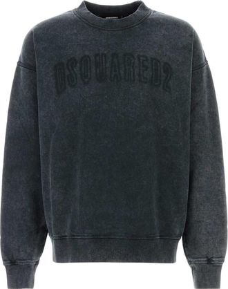 Dsquared2 Grey Graphite Cotton Sweatshirt
