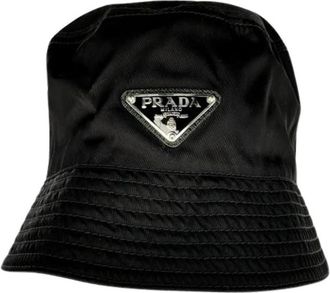 Prada Pre-owned Re-Nylon Bucket Hat - Dames - Vintage Accessoires - Zwart - ONE Size - Nylon - Vintage
