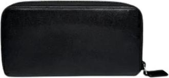 Prada Pre-owned Vintage Portemonnee - Dames - Vintage Accessoires - Zwart - ONE Size - Leer - Vintage