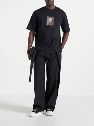 Mani&egrave;re De Voir Anders Cafe Terrace At Night Cotton T-Shirt in Black at Nordstrom, Size X-Large