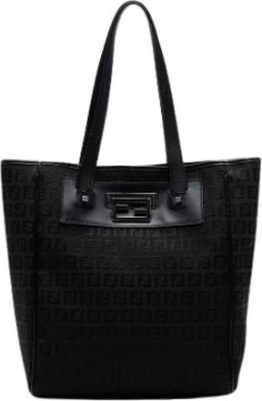 Fendi Pre-owned Tote Bags, female, Black, Size: ONE SIZE Pre-owned Tote Bag
