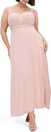 City Chic Sweet Evie Dress in Sweet Rose at Nordstrom, Size Xxs