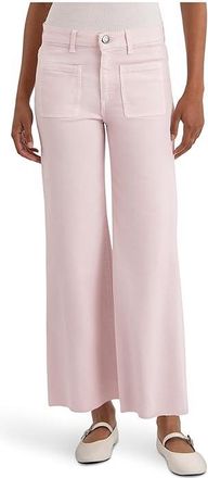 Kut from the Kloth Meg High-Rise Wide Leg Raw Hem Womens Jeans Princess : 10 27.5, Cotton/Denim/Polyester