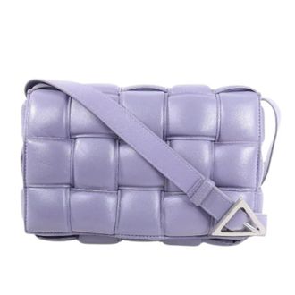Bottega Veneta Pre-owned Cross Body Bags, female, Purple, Size: ONE SIZE Pre-owned Padded Cassette Shoulder Bag