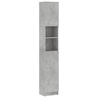 vidaXL Armario De Ba&ntilde;o Madera De Ingenier&iacute;a Gris Hormig&oacute;n Vidaxl