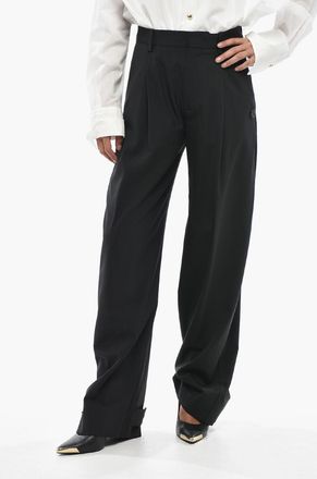 Moncler 4 EDWARD ENNINFUL Pantaloni in Misto Lana con Passanti Moncler