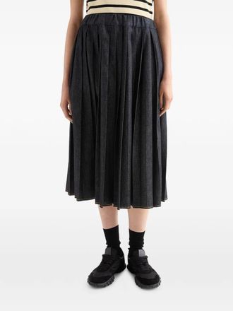 Jil Sander Denim Midi Round Skirt