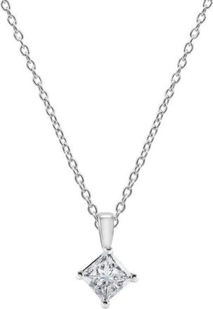 Grown Brilliance 14KT White Gold 0.33 Carat Lab Grown Diamond Pendant Necklace for Women