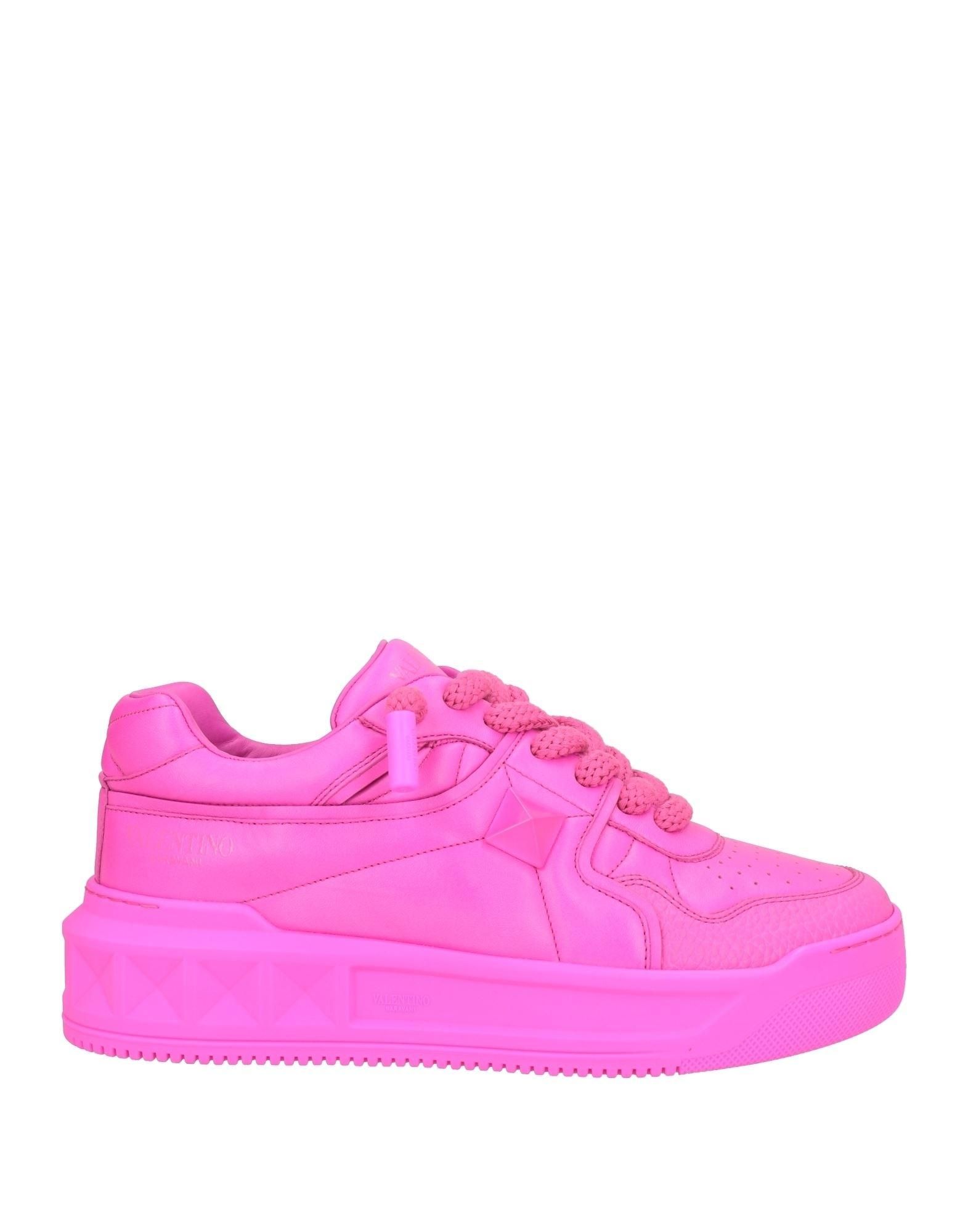 Valentino trainers black and pink sales