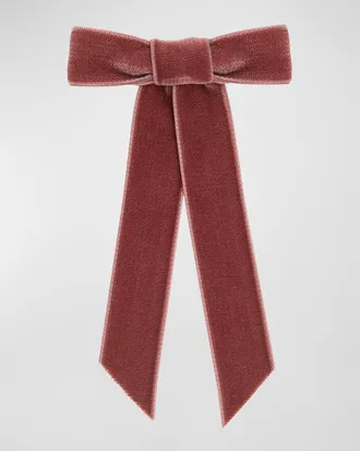 Jennifer Behr Velvet Bow Barrette