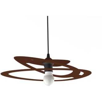 Lumicom Dilate Sospensione, 1X E27, max 42W, metallo, corten, D.40cm - Lumicom