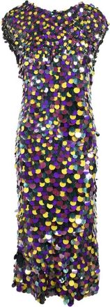 Msgm Partyjurk - Dames - Feestkleedjes - Veelkleurig - S - Katoen - Kleedjes