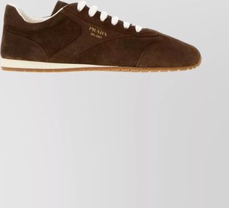 Prada suede sneakers rubber sole
