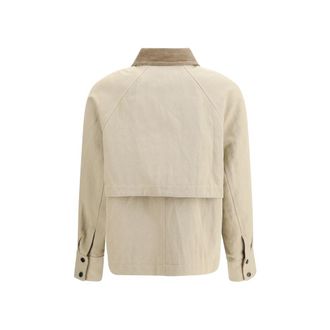 Brunello Cucinelli Womens Beige Cotton Coat Clothing