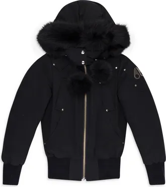 Moose Knuckles Black Debbie Bomber