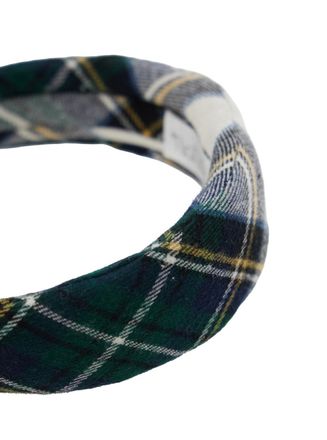 Nan&aacute;n Tartan Cotton Headband - Navy