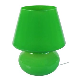 Tosel L&aacute;mpara de mesavidrio Alt.37cm verde Pantalla: verde