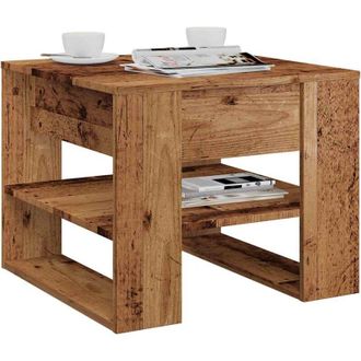 vidaXL Tavolino da Salotto Legno Vecchio 55,5x55x45 cm in Truciolato - Vidaxl