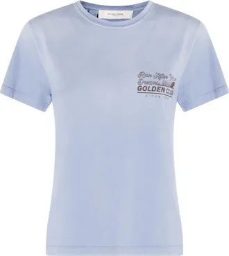 Golden Goose T-Shirts And Polos China Blue-Donna