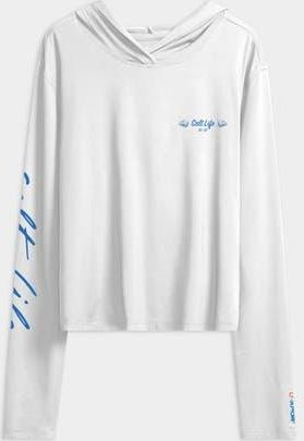 Salt Life Aquarium Turtle Performance Hoodie in White at Nordstrom, Size X-Large