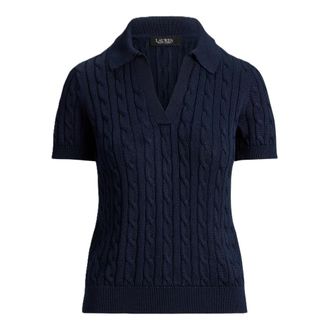Ralph Lauren Maglione Polo - - Knitwear - Donna - Blu - L