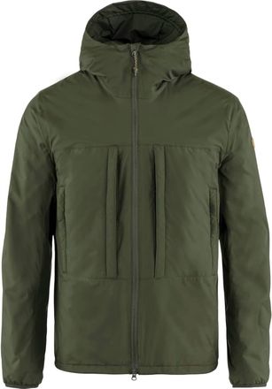 Fj&auml;llr&auml;ven Mens Keb Wool Padded Jacket In Deep Forest