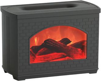 OEM Difusor De Aire Con Patr&oacute;n De Llama, Difusor De Simulaci&oacute;n De Chimenea, Difusor De Aceite De Llama Usb, Humidificador Ultras&oacute;nico Decorativo 20,6 X 10