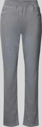 Raphaela by Brax Straight Fit Jeans mit elastischem Bund in Hellgrau, Gr&ouml;&szlig;e 40K