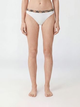 Burberry Slip bikini in nylon con motivo Vintage Check e vita bassa