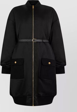 Elisabetta Franchi high-neck technical coat