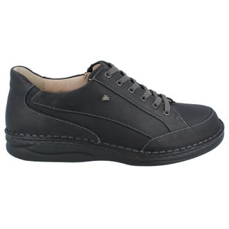 Finn Comfort Falkland Leather Mens Lace Up Shoes - Black - Size:UK 10.5