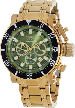Invicta Coalition Forces Chronograph GMT Quartz Green Dial Mens Watch 49227