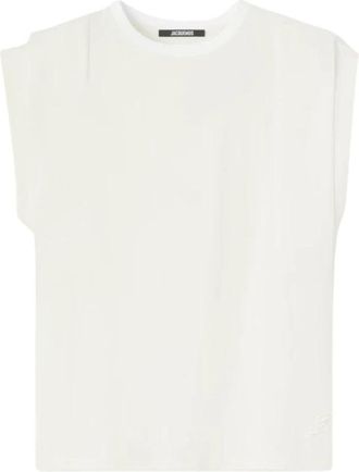 Jacquemus Ventadou Tank Top - Dames - T-shirts - Wit - M - Polyester - Tops