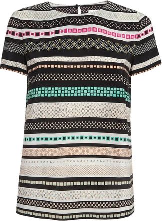 Diane Von Fürstenberg T-shirt con decorazione - Multicolore