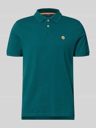 Mc Neal Slim Fit Poloshirt mit Label-Stitching in Bottle, Gr&ouml;&szlig;e XXXL