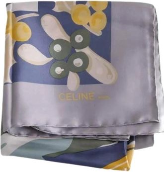 Celine Pre-owned Carr&eacute; Femme - Dames - Vintage Accessoires - Blauw - ONE Size - Vintage