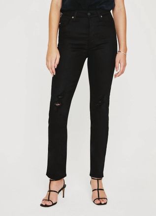 AG - Adriano Goldschmied Alexxis Slim Straight Leg Jean In Blackboard
