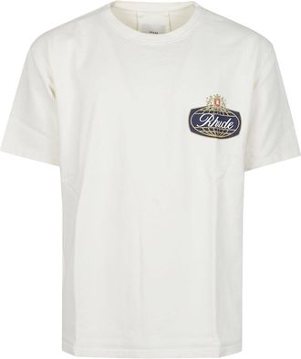 Rhude Safari Crest Graphic Cotton T-Shirt
