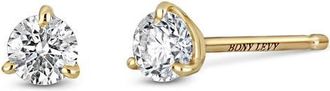 Bony Levy 18K Gold Diamond Stud Earrings -.05ct.-.50ct. in 18K Yellow Gold at Nordstrom, Size 0.05 Ct Tw
