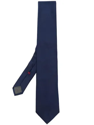 Brunello Cucinelli Cravatta con effetto raso - Blu