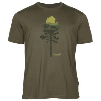 Pinewood Finnveden Recycled Outdoor T-Shirt T-Shirt f&uuml;r Herren | oliv